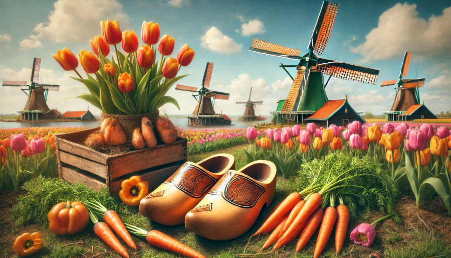 Karotten in orange kommen aus den Niederlanden